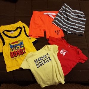PRE-BUNDLED!!! Boys Shorts/T-shirts 6-9M